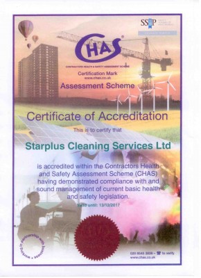Good News we are CHAS Accreditted Contractors now